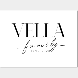 Vella Family EST. 2020, Surname, Vella Posters and Art